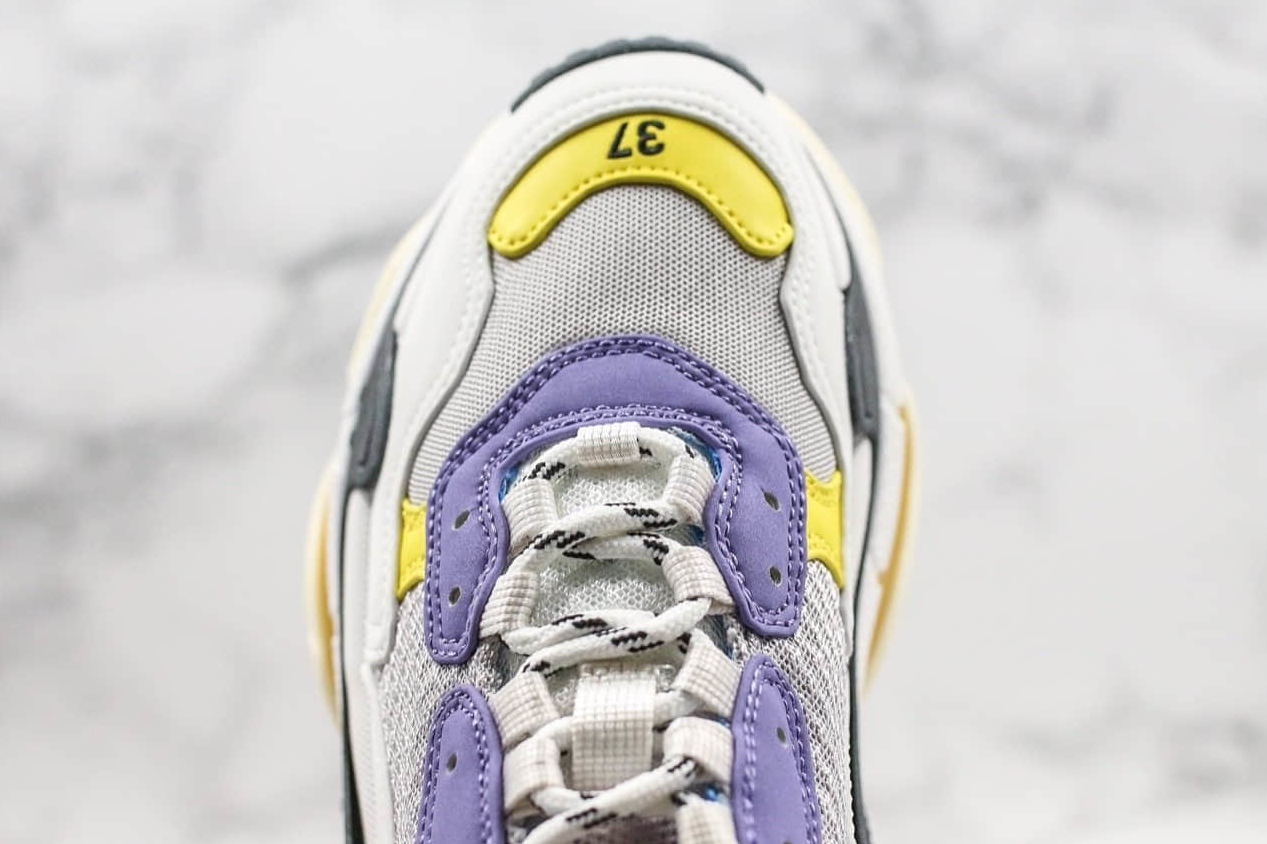 Balenciaga Triple S 'Purple Yellow' 524039W09OM9465 - Fresh and Eye-Catching Footwear Balenciaga Triple S 'Purple Yellow' 524039W09OM9465 - Fresh and Eye-Catching Footwear