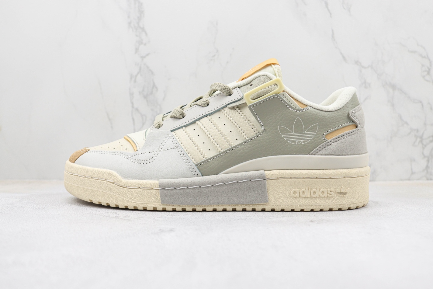 Adidas Originals Forum Exhibit Low Sneakers Beige Grey GX4547 - Unisex Footwear