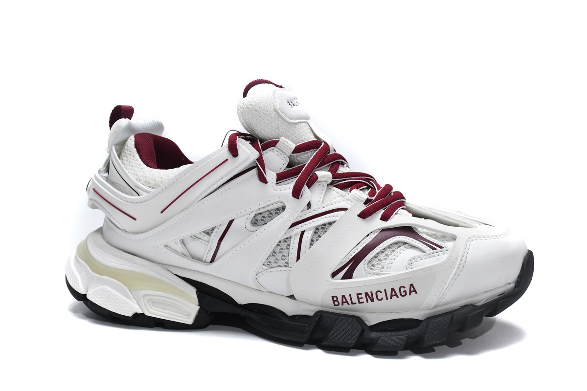 New Balenciaga Tess S. White Claret Red 542436 W1JH 1915 | Limited Stock Available