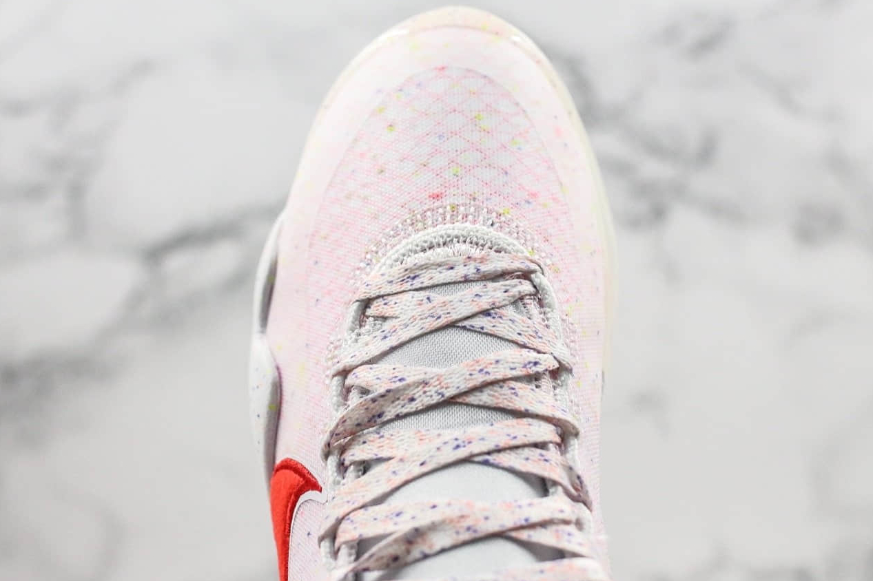Nike Zoom KD 12 EP White Multi Color Red AR4230 118 | Premium Basketball Shoes