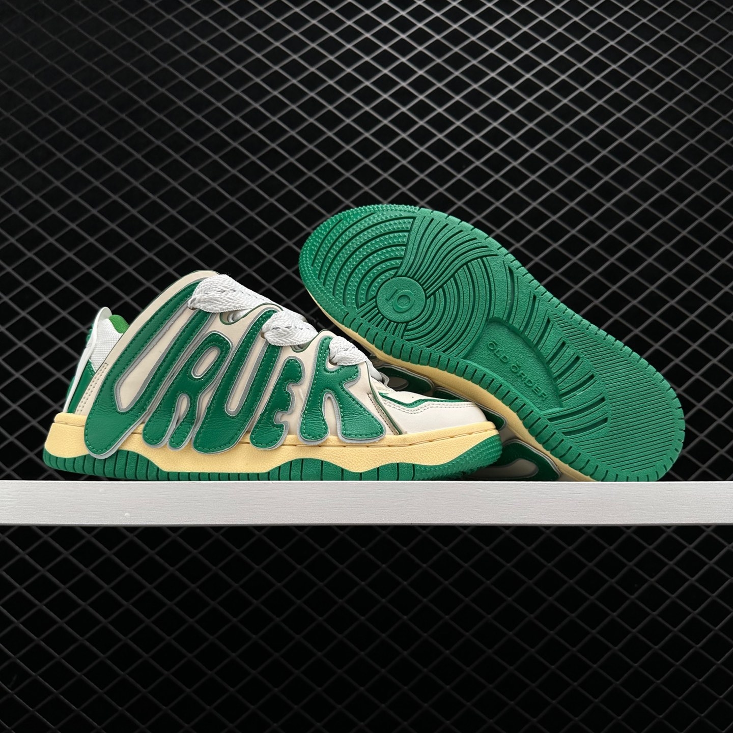 Old Order Retro Skater 001 Green Shoes - Vintage Style Footwear for Skaters Old Order Retro Skater 001 Green Shoes - Vintage Style Footwear for Skaters