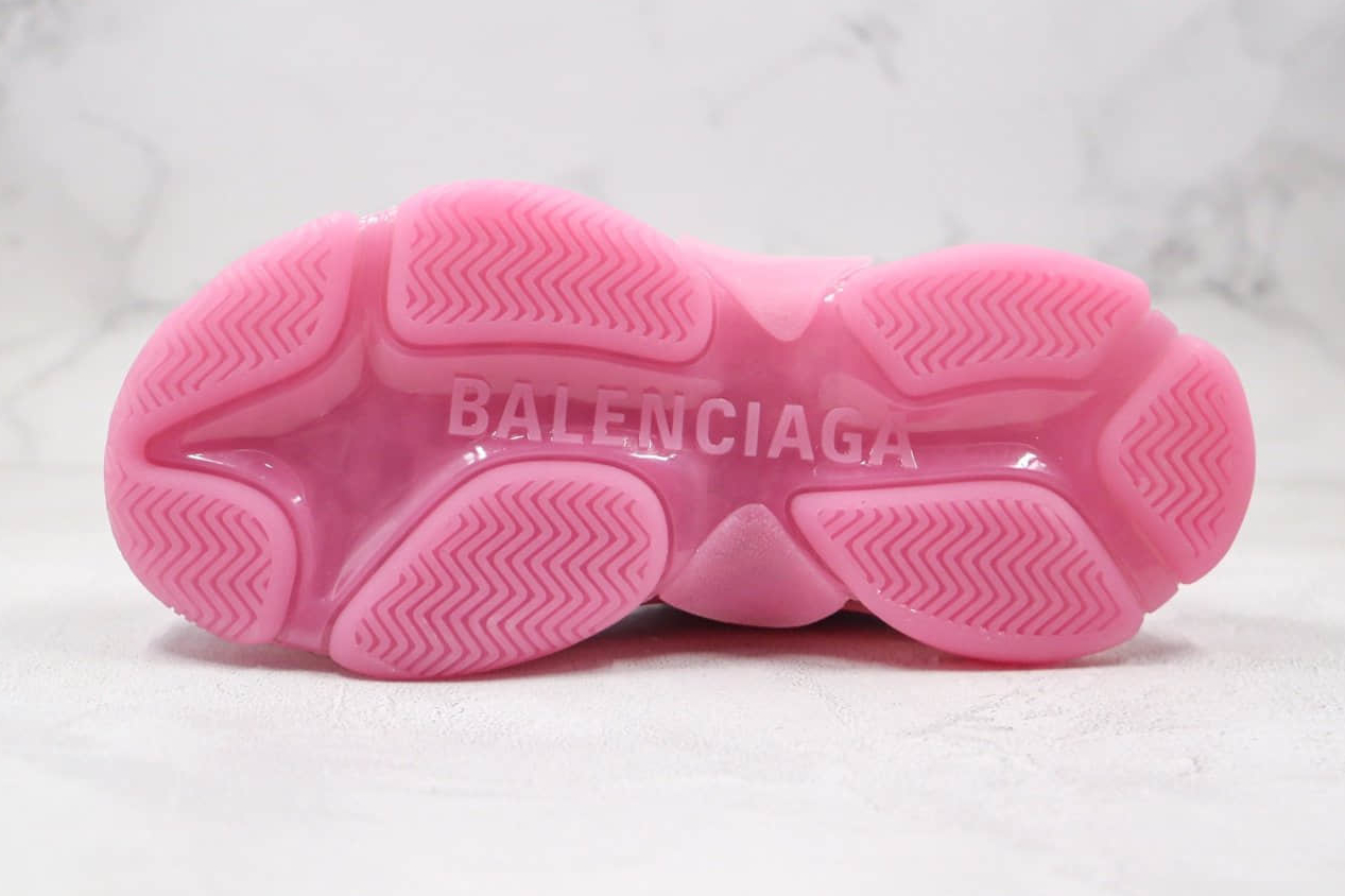 Balenciaga Wmns Triple S 'Clear Sole - Pink' 544351W2GA15760 - Stylish and Trendy Women's Sneakers