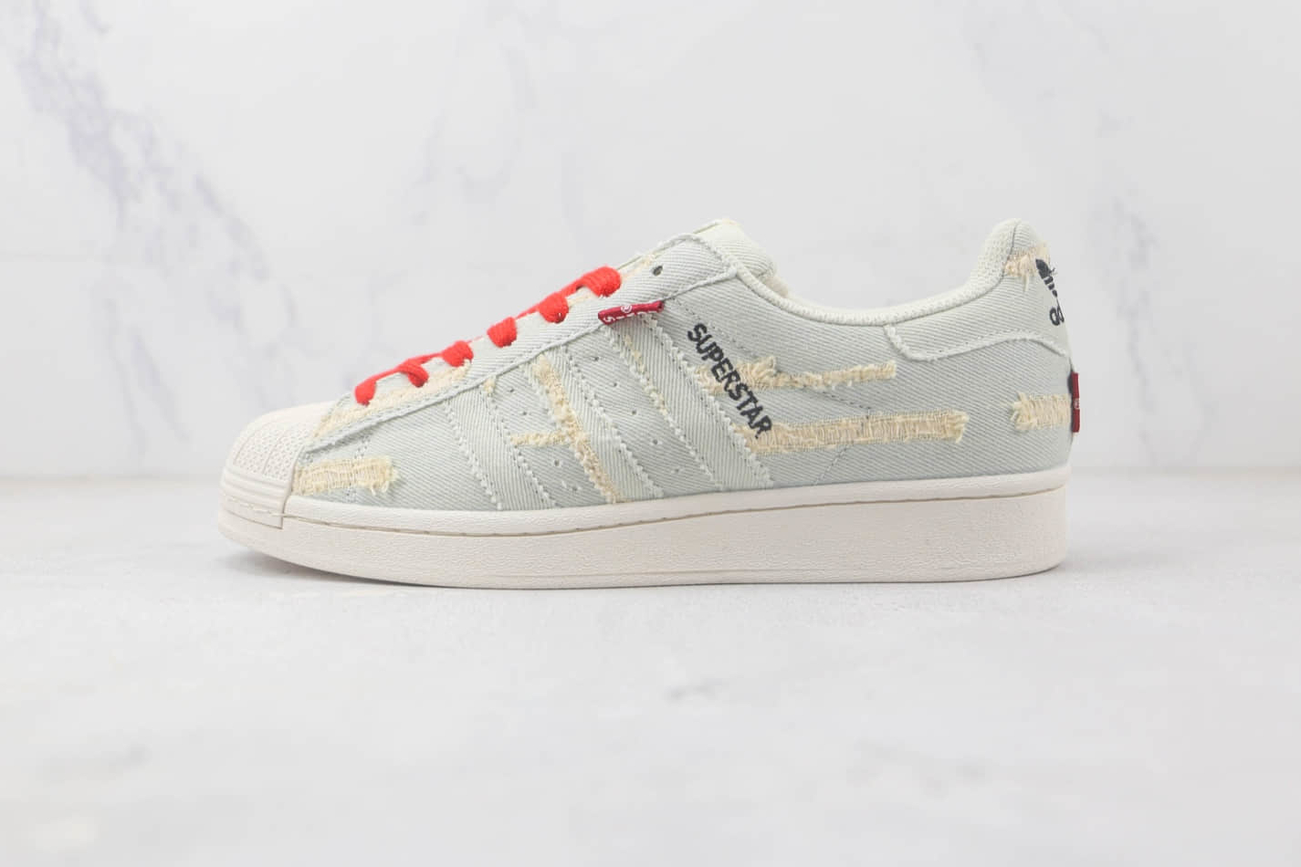 Adidas Originals Superstar Denim Blue Red Cloud White GE4988 - Stylish and Comfortable Shoes