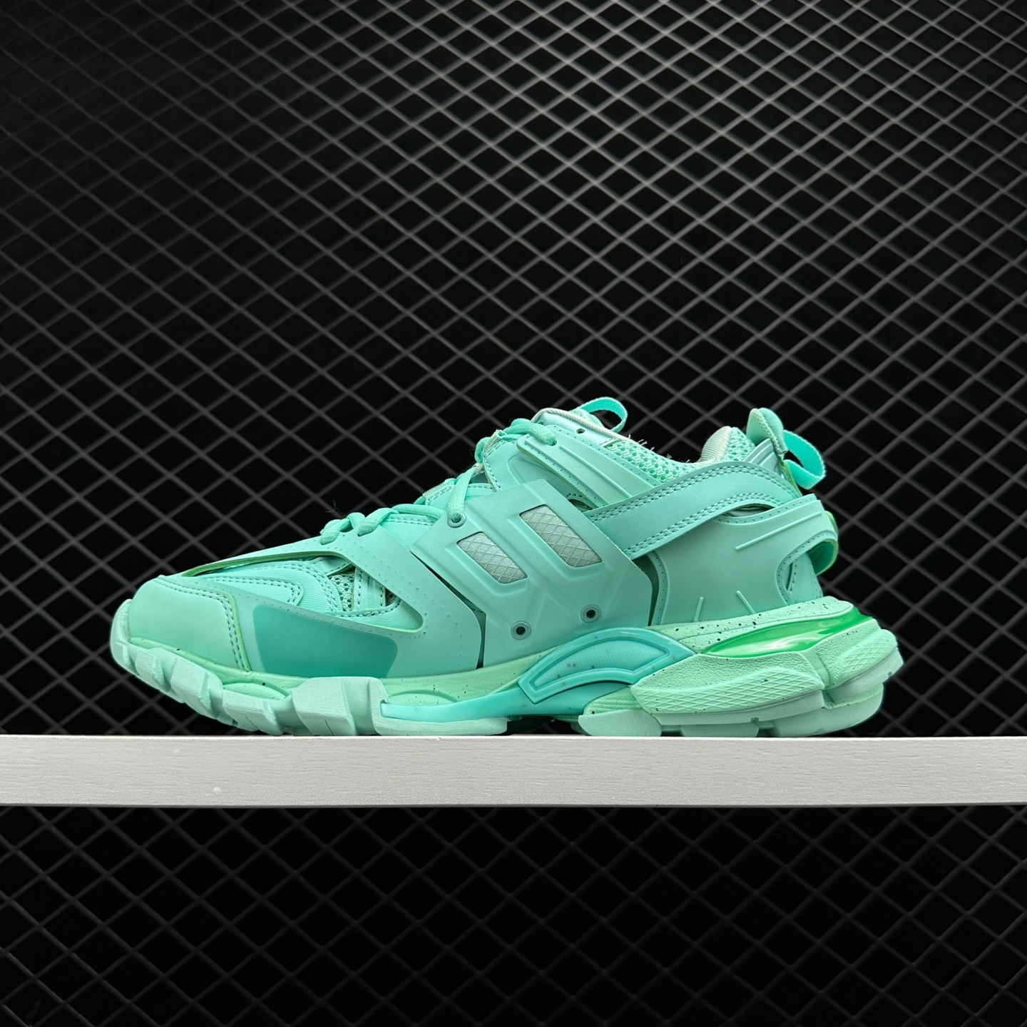 Balenciaga Track Recycled Green Sneaker 542023W3FE33000 - Eco-friendly Footwear | Shop Now Balenciaga Track Recycled Green Sneaker 542023W3FE33000 - Eco-friendly Footwear | Shop Now