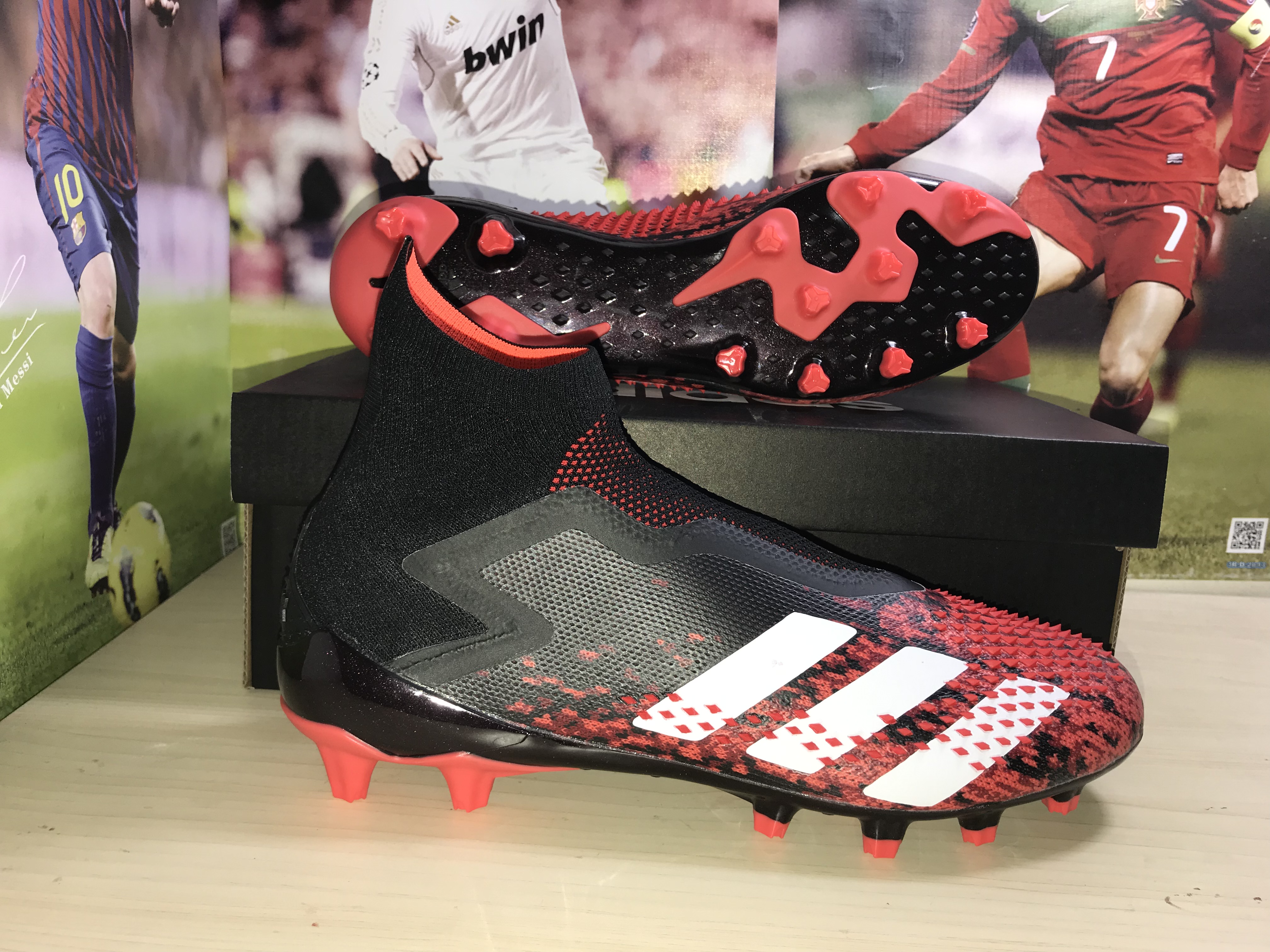 Adidas Predator Mutator 20+ AG Core Black Cloud White Active Red | FV3193