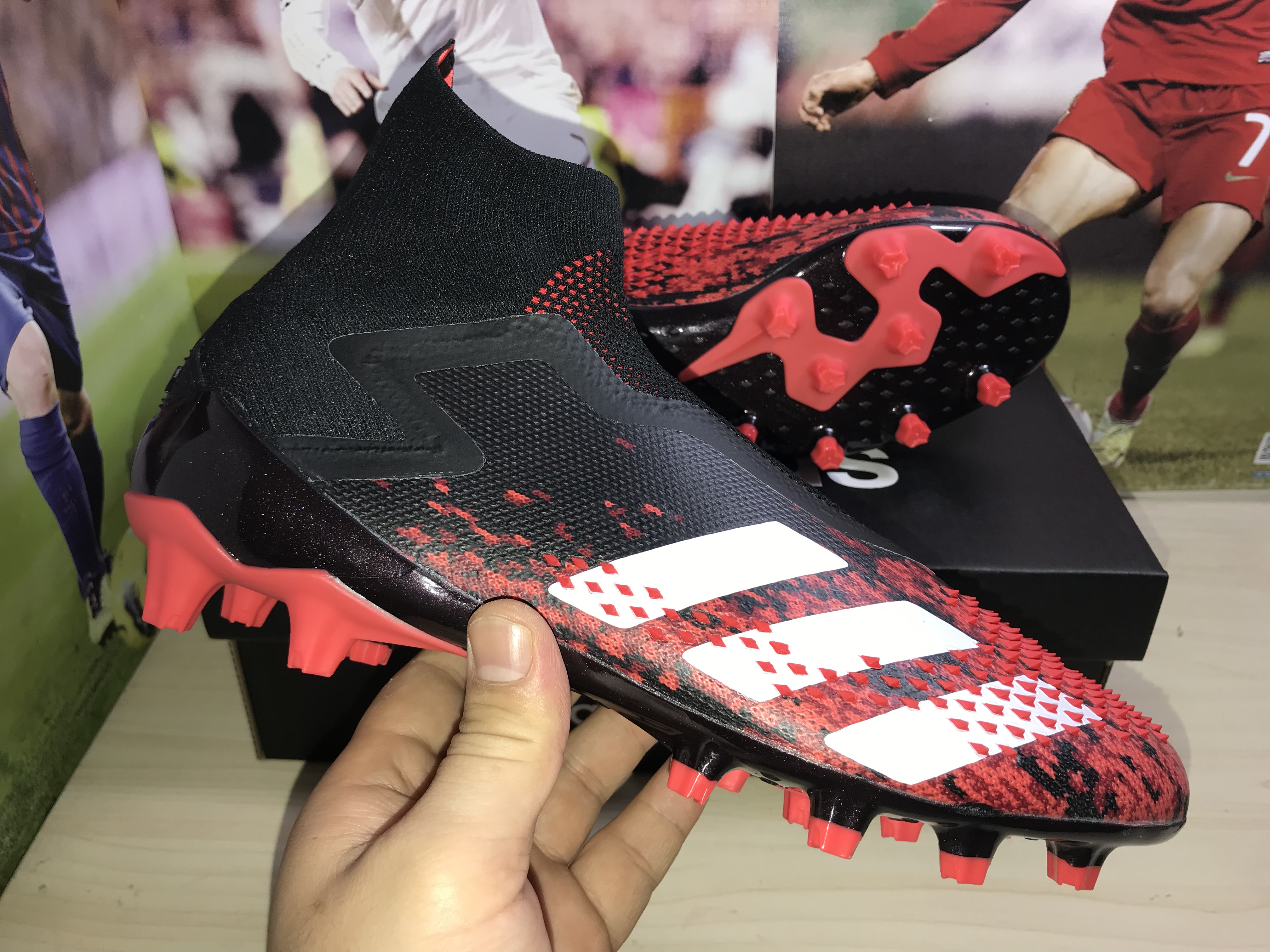 Adidas Predator Mutator 20+ AG Core Black Cloud White Active Red | FV3193