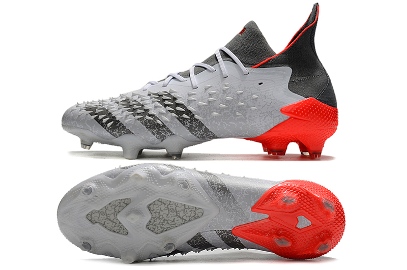 Adidas Predator Freak.1 FG Demonskin - White Solar Red FY6255 | Elite Football Cleats