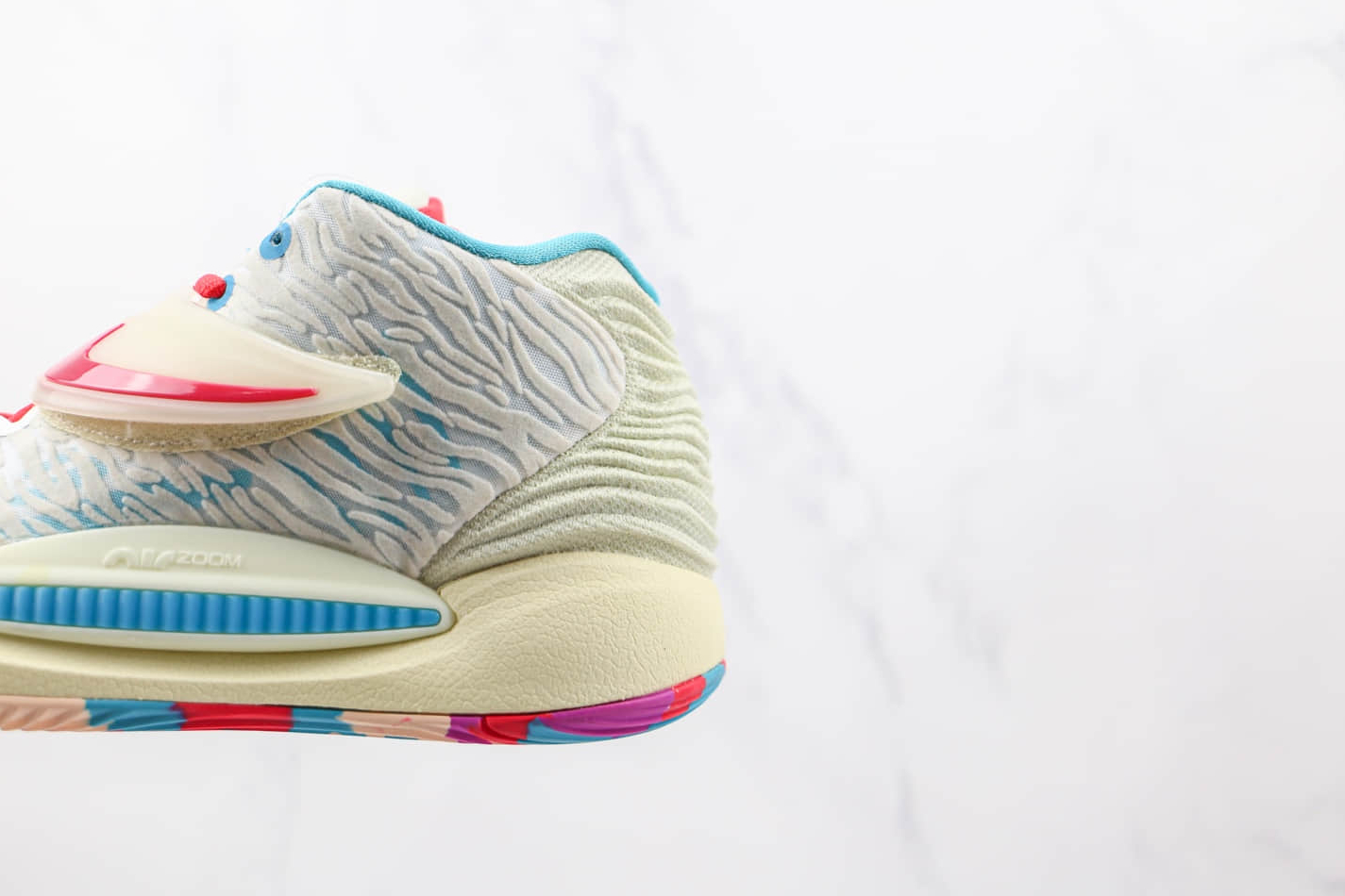 Nike KD 14 EP 'White Aqua Blue Multi-Color' - CZ0170-700: Shop Now