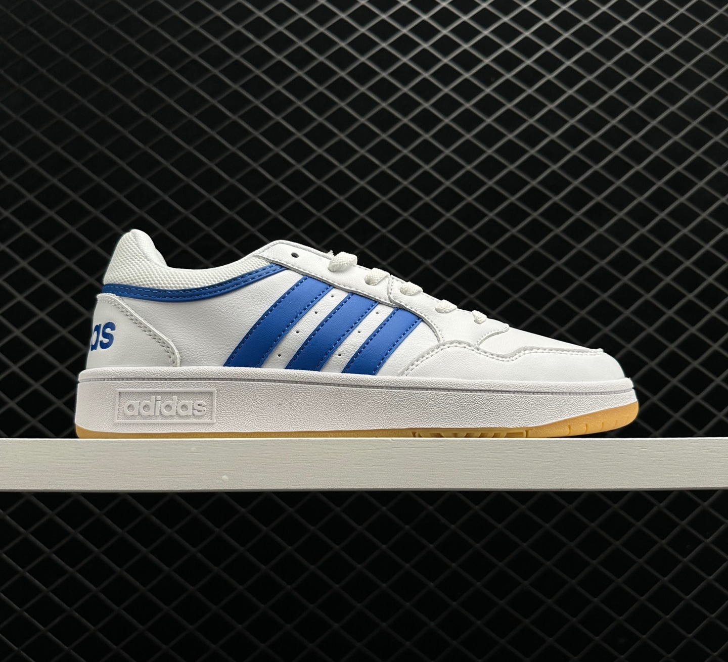 Adidas Hoops 3.0 Low Classic Vintage Shoes White Royal Blue GY5435