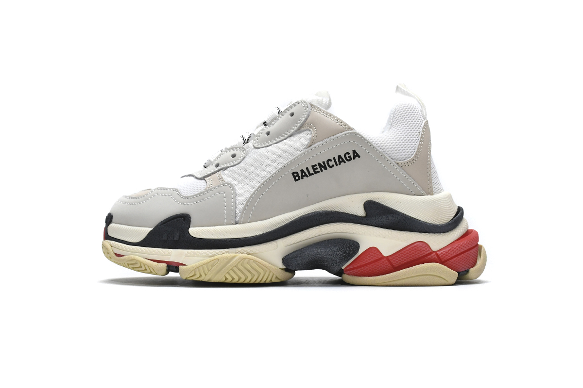 Balenciaga Triple S White Black Red 2019 | 524037 W09E1 9000 | New Arrival Balenciaga Triple S White Black Red 2019 | 524037 W09E1 9000 | New Arrival