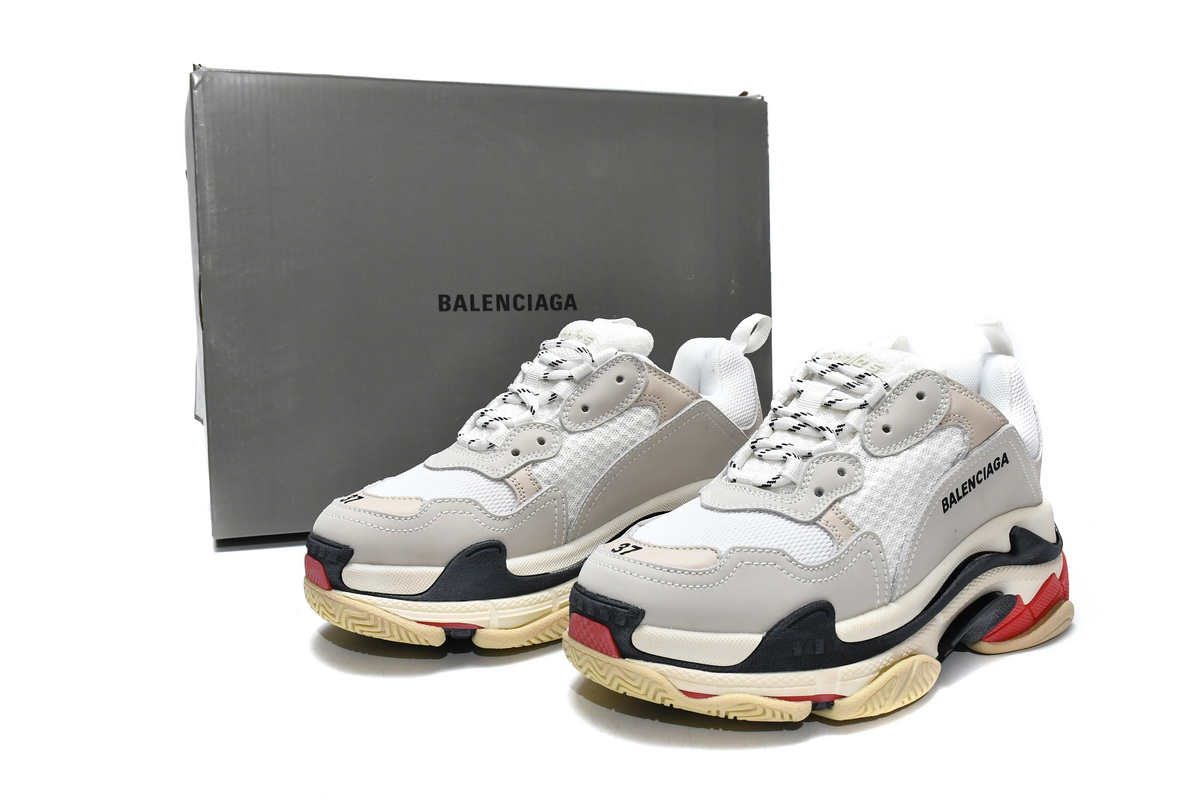 Balenciaga Triple S White Black Red 2019 | 524037 W09E1 9000 | New Arrival Balenciaga Triple S White Black Red 2019 | 524037 W09E1 9000 | New Arrival