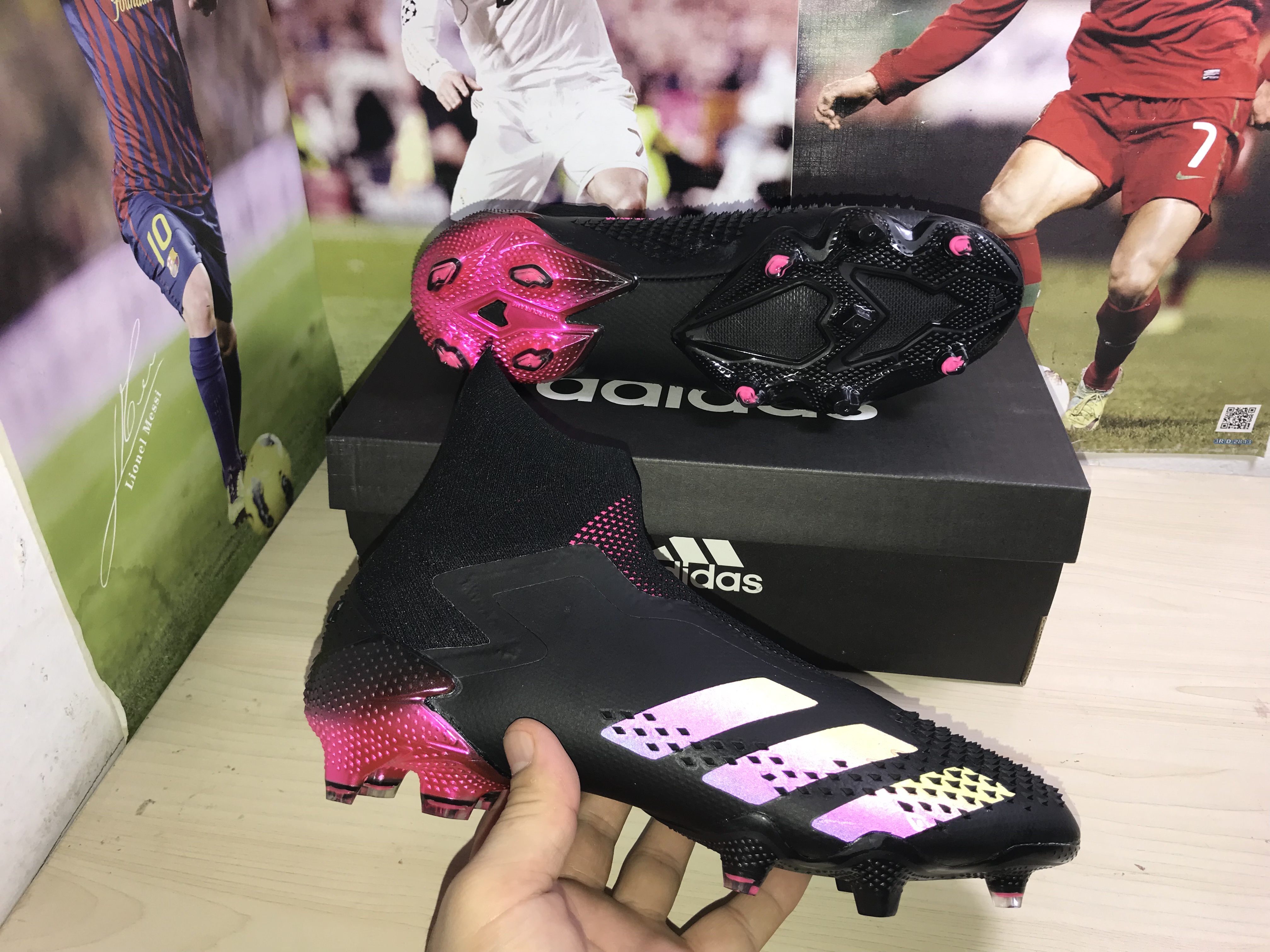 Adidas Predator Mutator 20+ FG EH2862 - Core Black Shock Pink | Fast Shipping