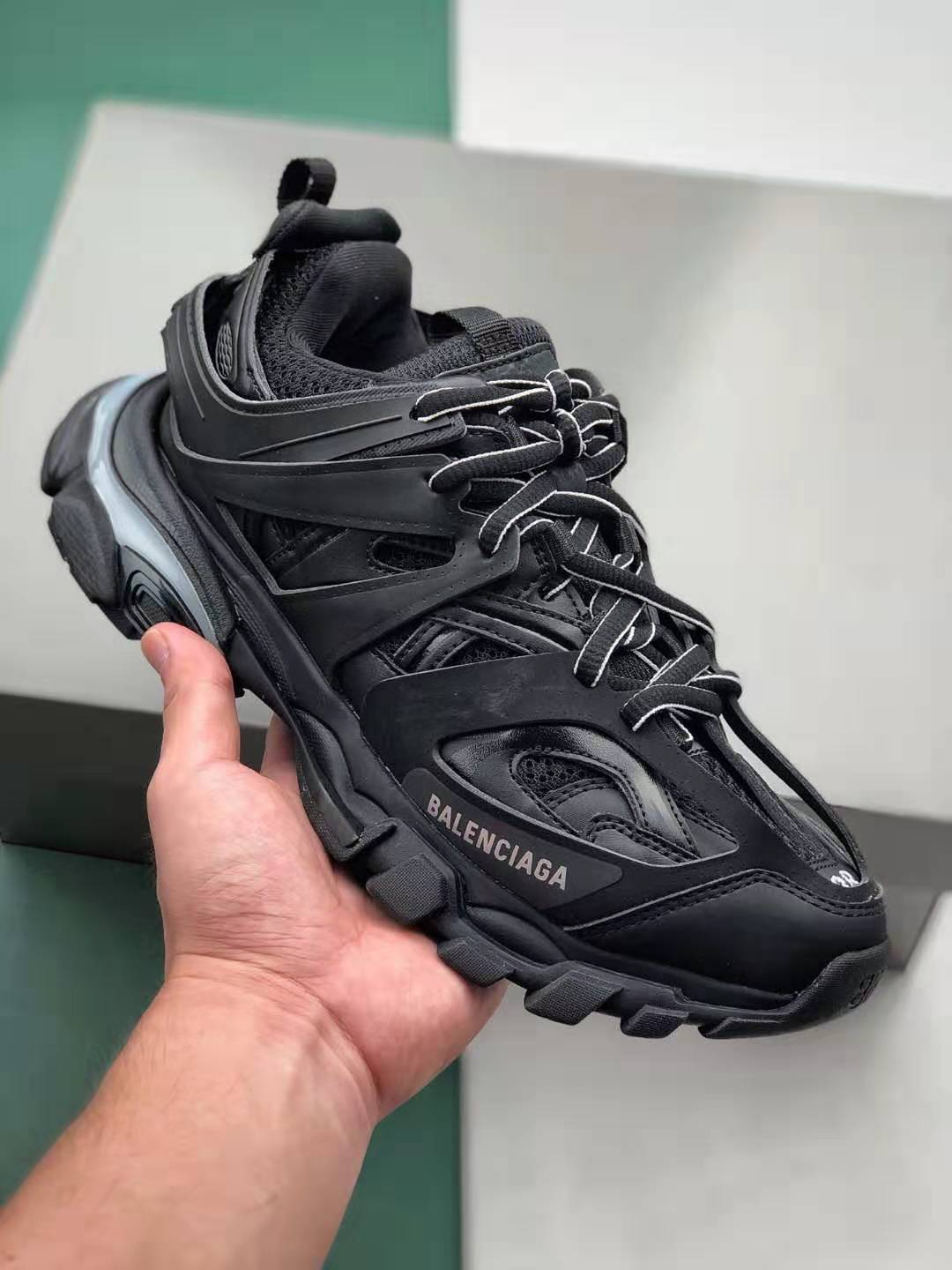 Balenciaga Track LED Sneaker 'Black' - 555036 W2GB1 1000