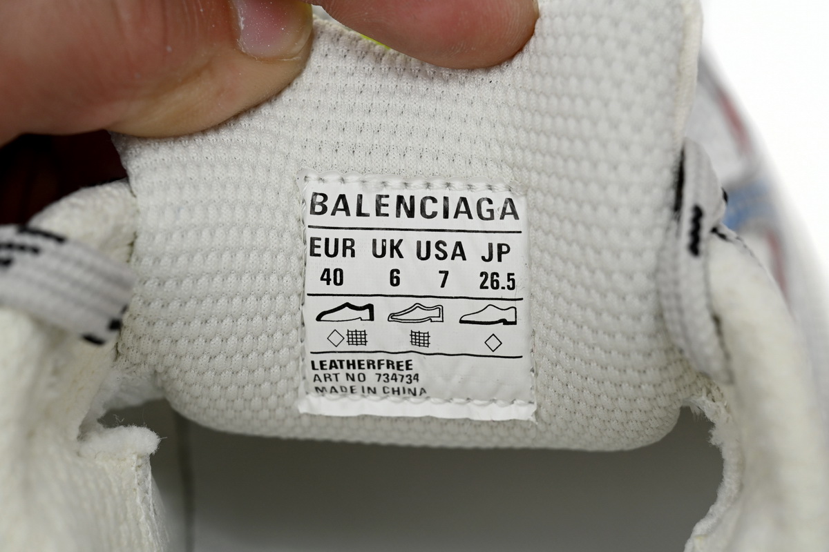 Balenciaga 3XL 'White Multicolor' 734734 W3XL5 9645 - Latest Trendy Design for Men - Limited Edition