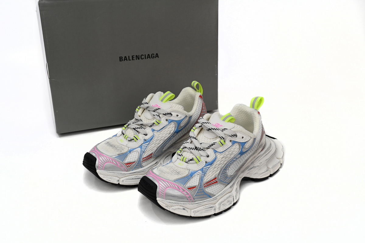 Balenciaga 3XL 'White Multicolor' 734734 W3XL5 9645 - Latest Trendy Design for Men - Limited Edition