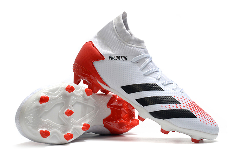 Adidas Predator 20.3 White Black Red EG0908 - High-Performance Football Cleats