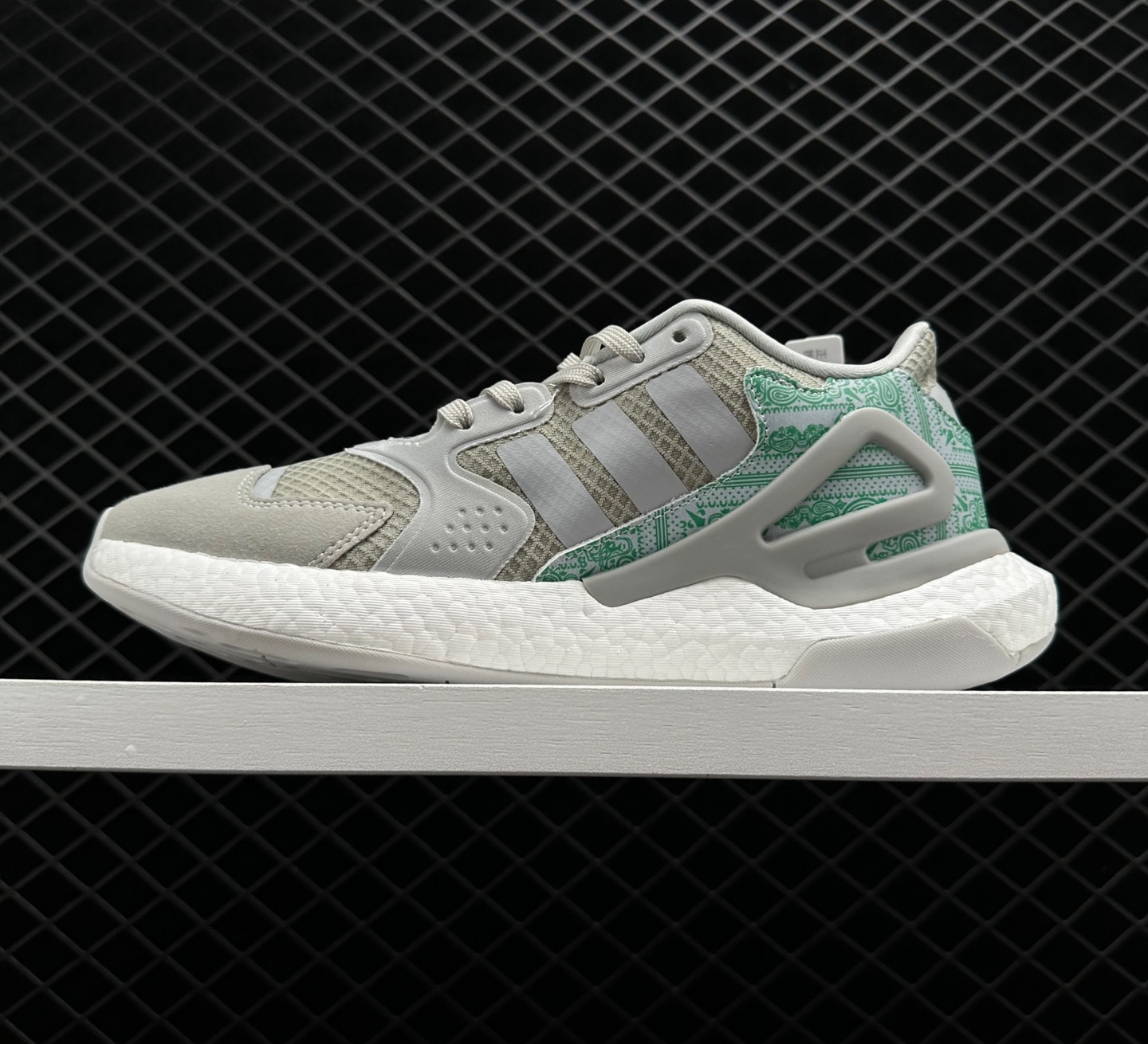 Adidas Day Jogger 2020 Boost Cloud White Grey Green FW4539 - Buy Now!