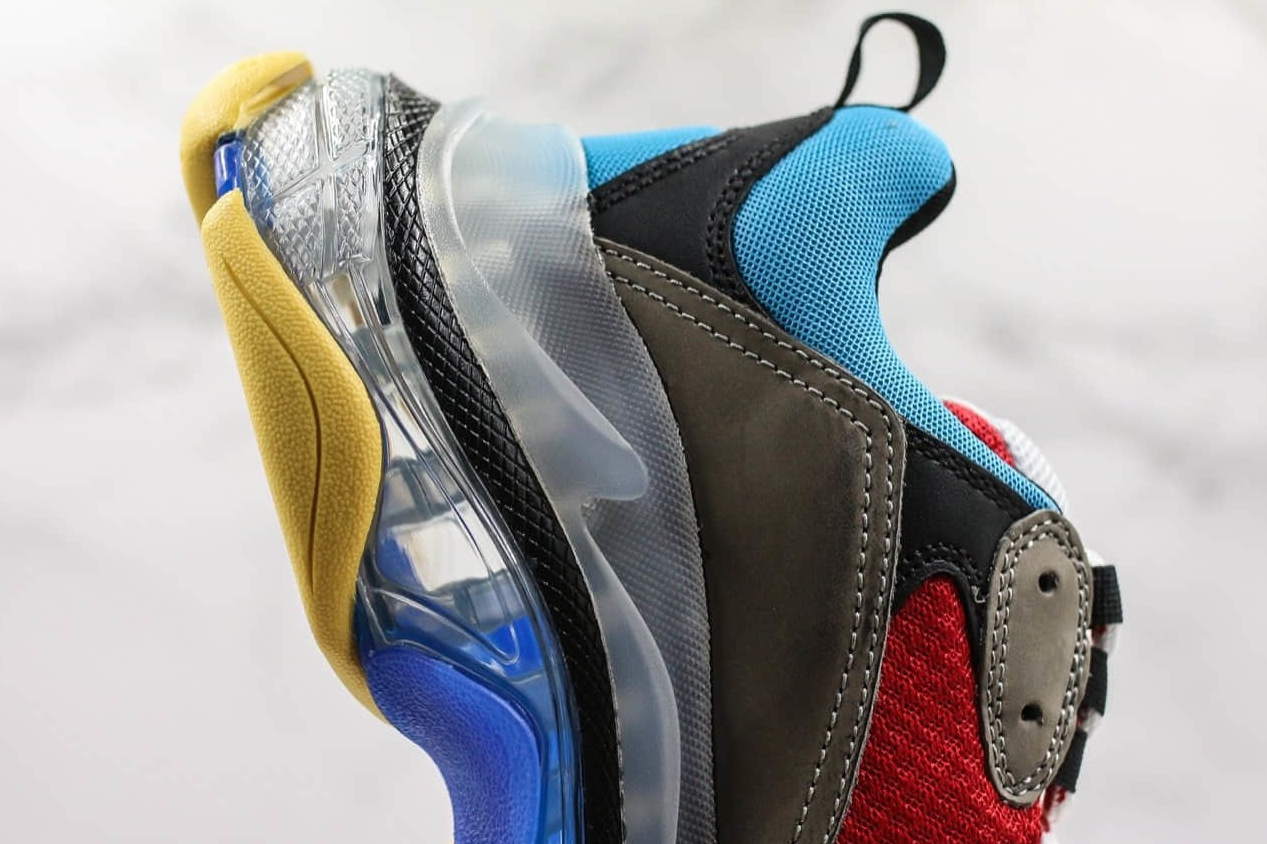 Balenciaga Triple S Blue Red Multicolor - Trendy Designer Sneakers for Men and Women