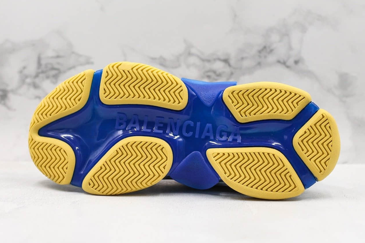 Balenciaga Triple S Blue Red Multicolor - Trendy Designer Sneakers for Men and Women