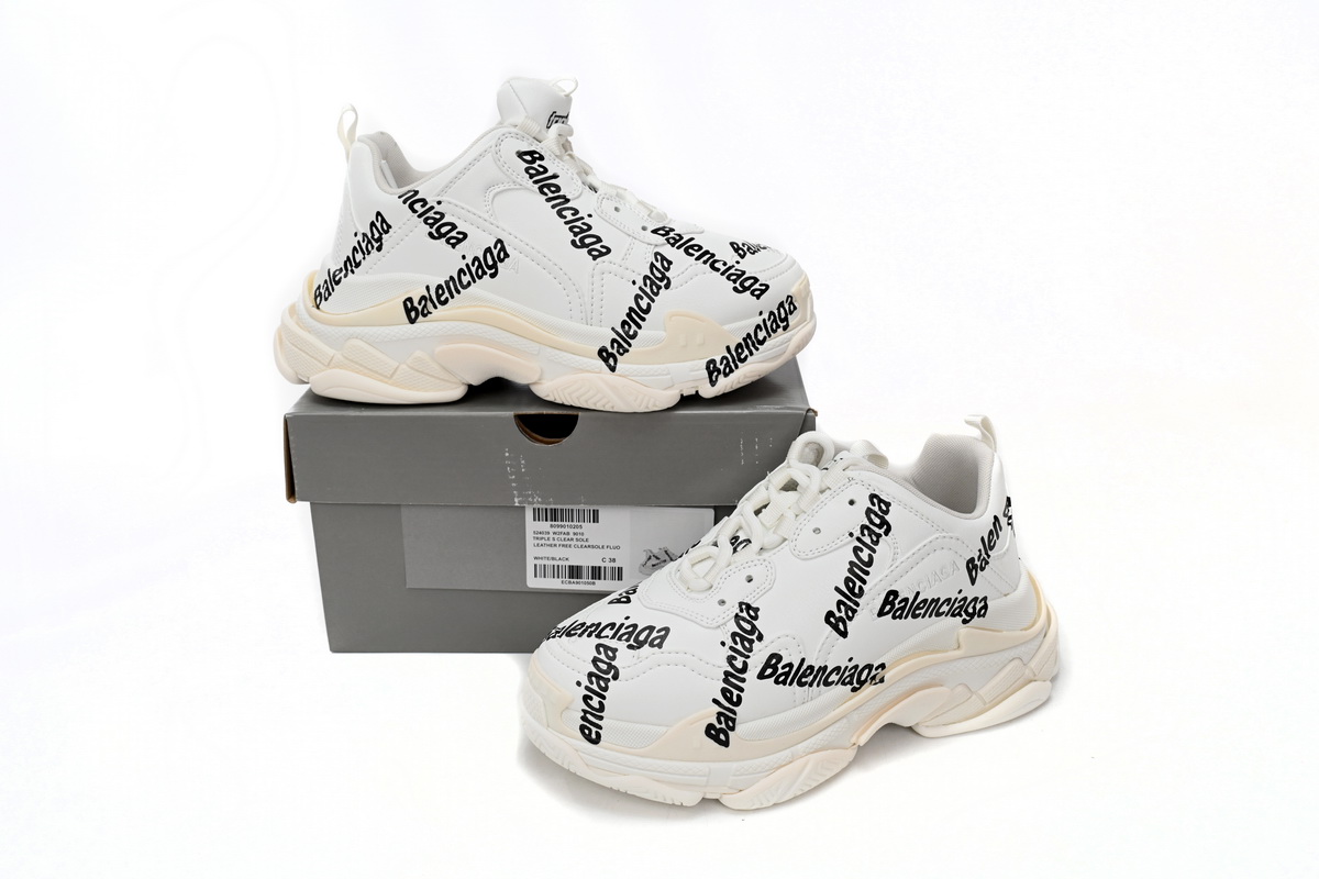 Balenciaga Wmns Triple S 'Logotype - White' 524039 W2FAB 9010 - Stylish Women's Sneakers Balenciaga Wmns Triple S 'Logotype - White' 524039 W2FAB 9010 - Stylish Women's Sneakers