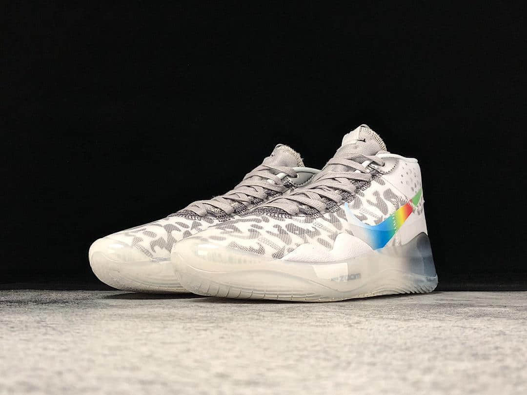 Nike Zoom KD 12 EP White Multi Color AR4230-106 - Top Performance Basketball Shoes
