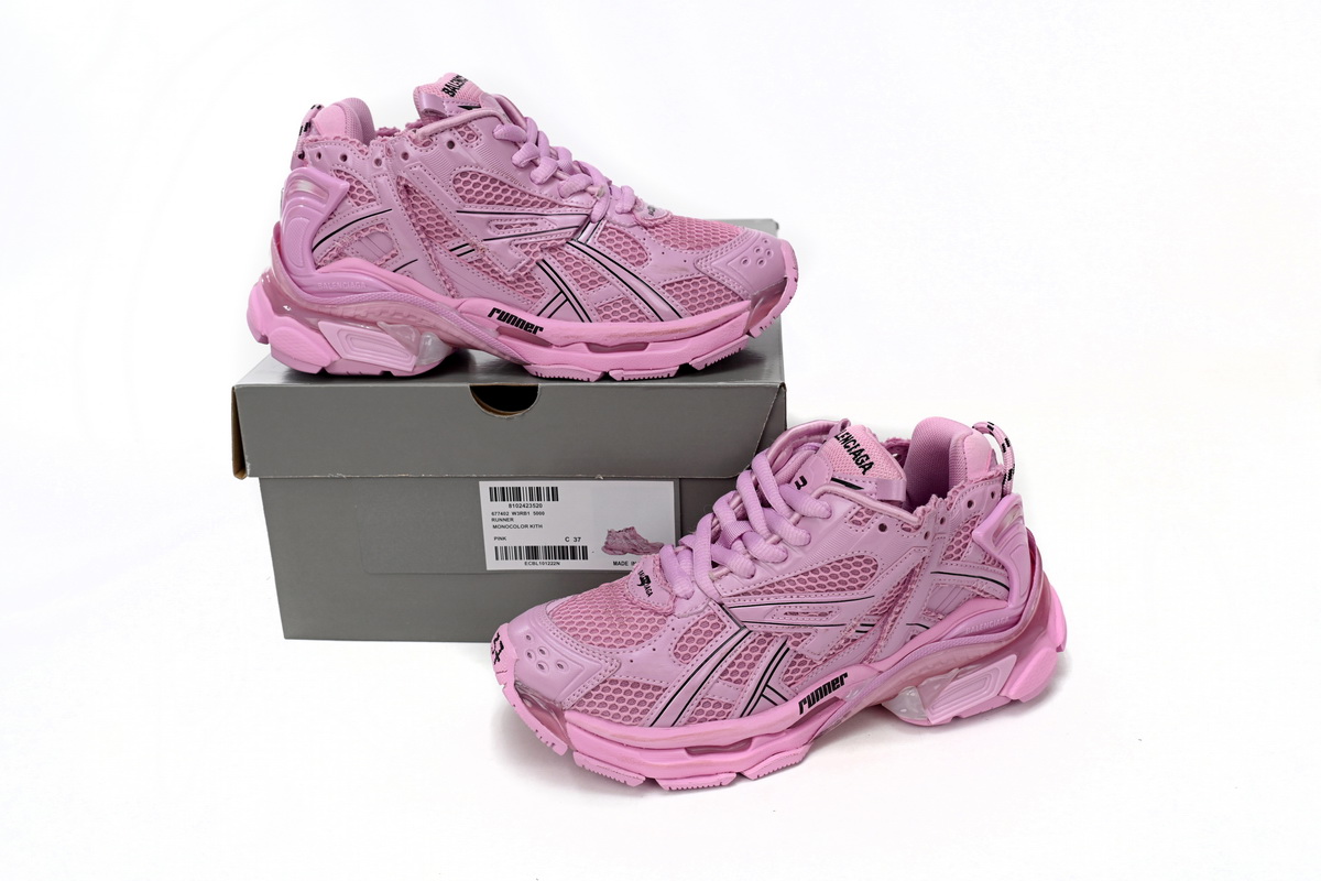 Balenciaga Wmns Runner Sneaker 'Pink' 677402 W3RB1 5000 - Stylish and Sleek Women's Footwear Balenciaga Wmns Runner Sneaker 'Pink' 677402 W3RB1 5000 - Stylish and Sleek Women's Footwear