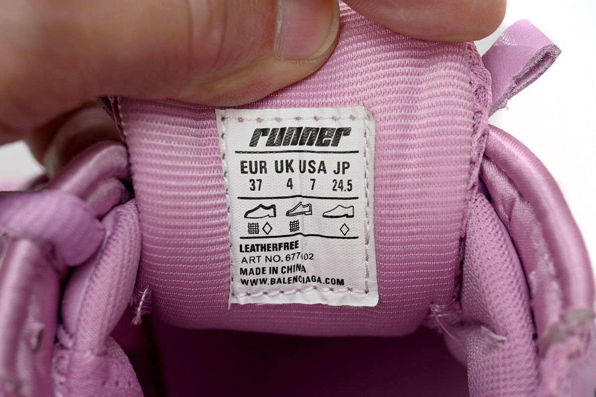 Balenciaga Wmns Runner Sneaker 'Pink' 677402 W3RB1 5000 - Stylish and Sleek Women's Footwear Balenciaga Wmns Runner Sneaker 'Pink' 677402 W3RB1 5000 - Stylish and Sleek Women's Footwear