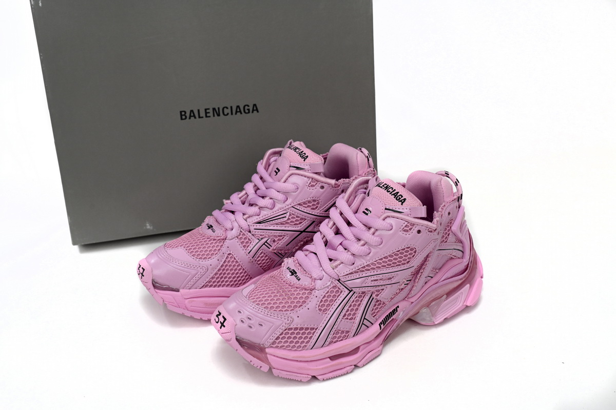 Balenciaga Wmns Runner Sneaker 'Pink' 677402 W3RB1 5000 - Stylish and Sleek Women's Footwear Balenciaga Wmns Runner Sneaker 'Pink' 677402 W3RB1 5000 - Stylish and Sleek Women's Footwear