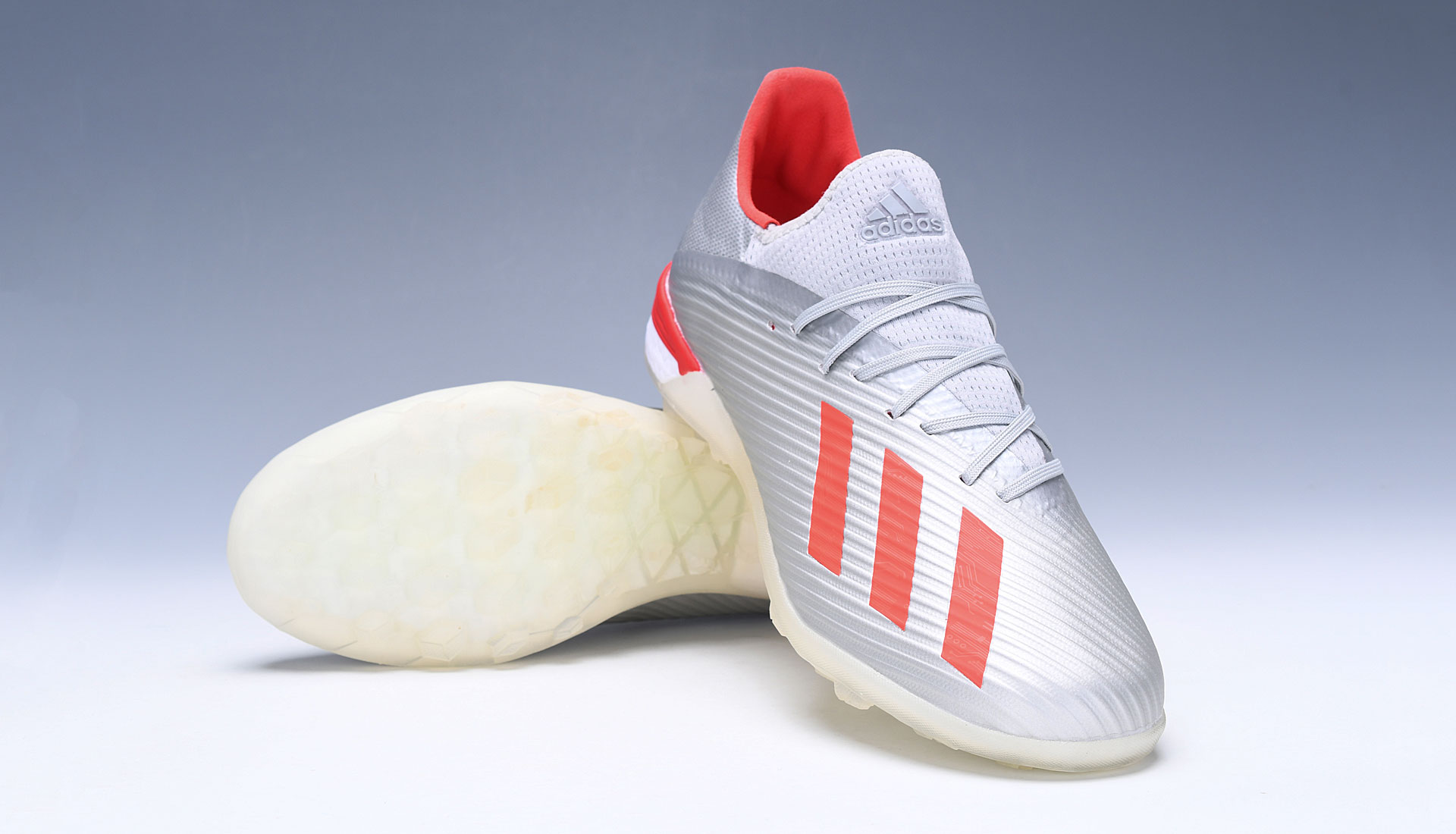 Adidas X 19.1 TF 302 Redirect - Silver Metallic Red Footwear White G25752: High-performance Turf Soccer Shoes