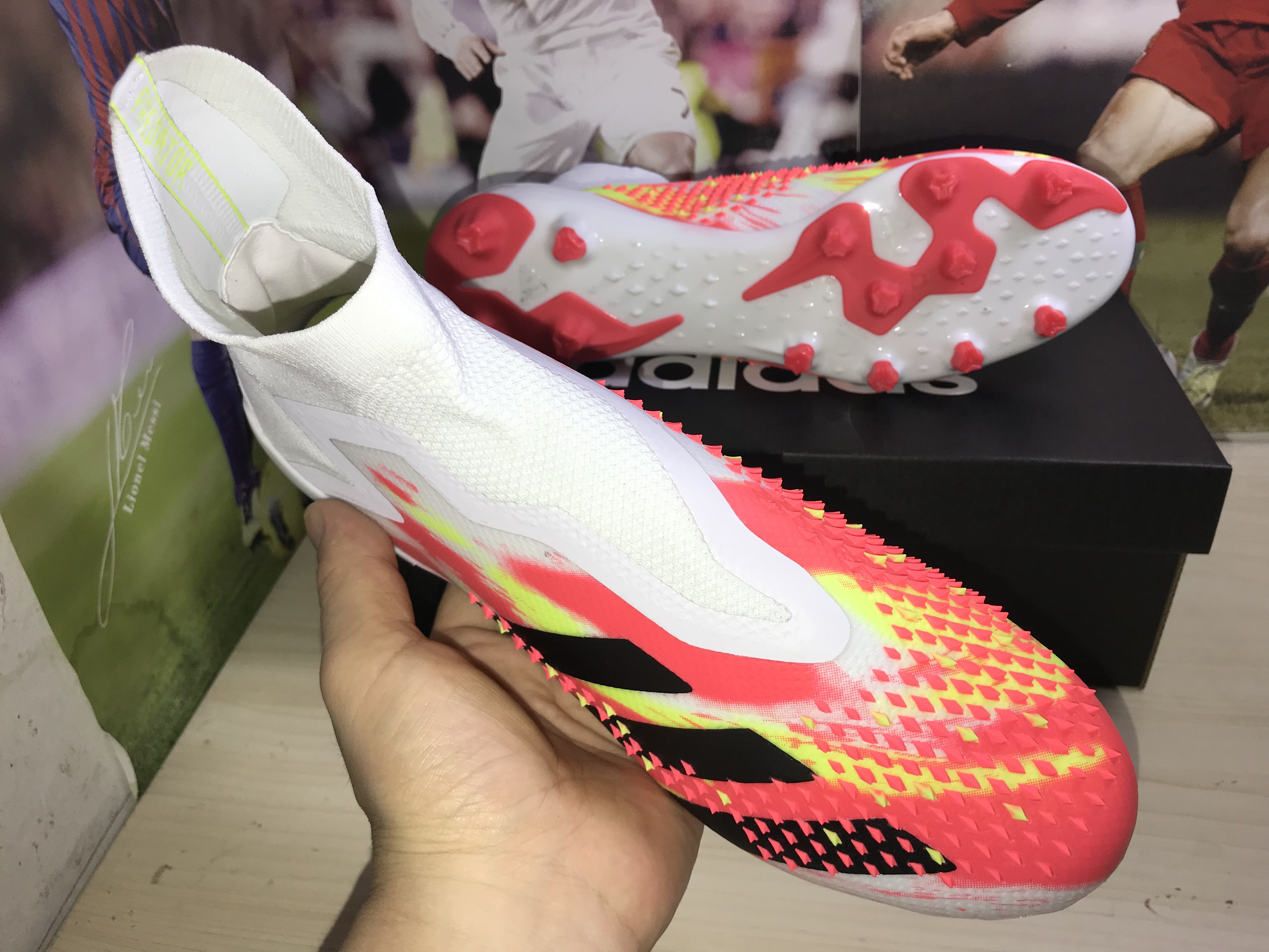 Adidas Predator Mutator 20.1 Ag 'White Core Black Pop' EG1623 - High-Performance Soccer Cleats
