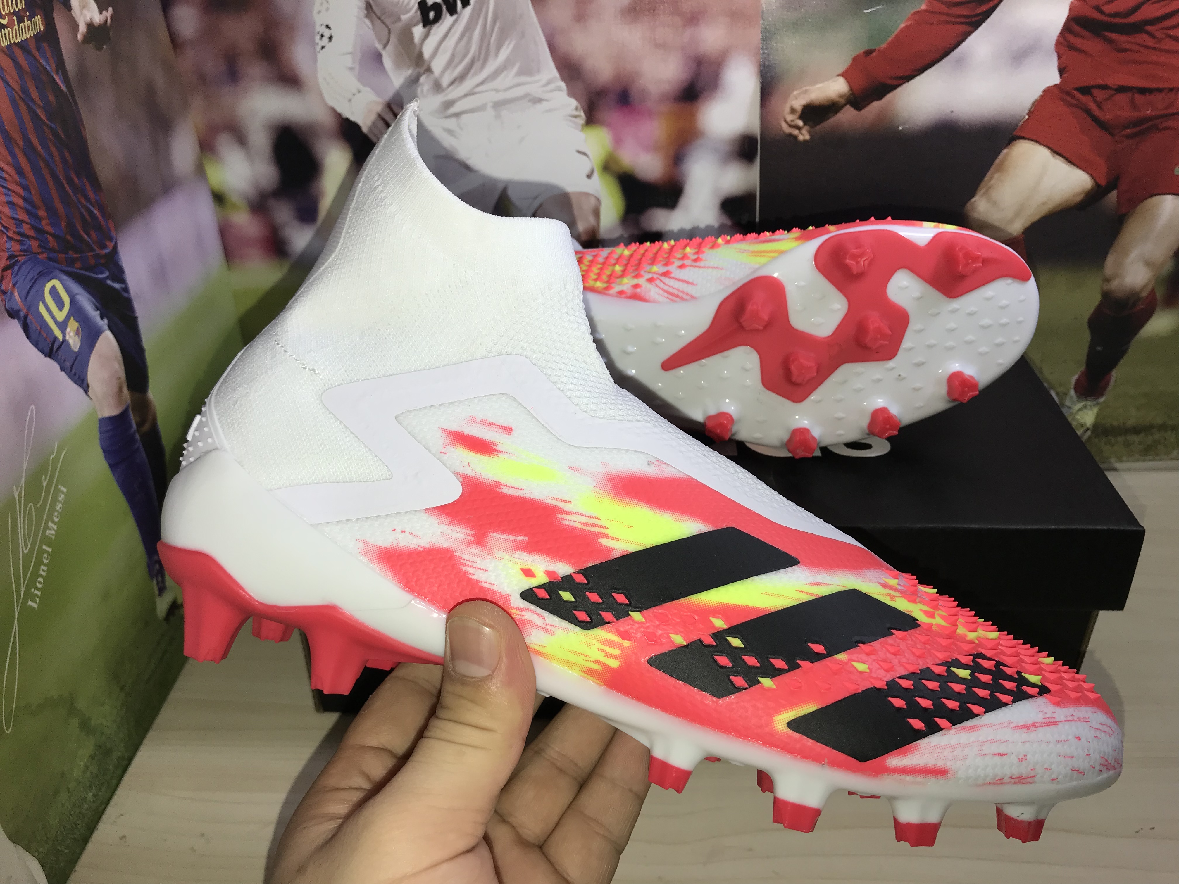 Adidas Predator Mutator 20.1 Ag 'White Core Black Pop' EG1623 - High-Performance Soccer Cleats