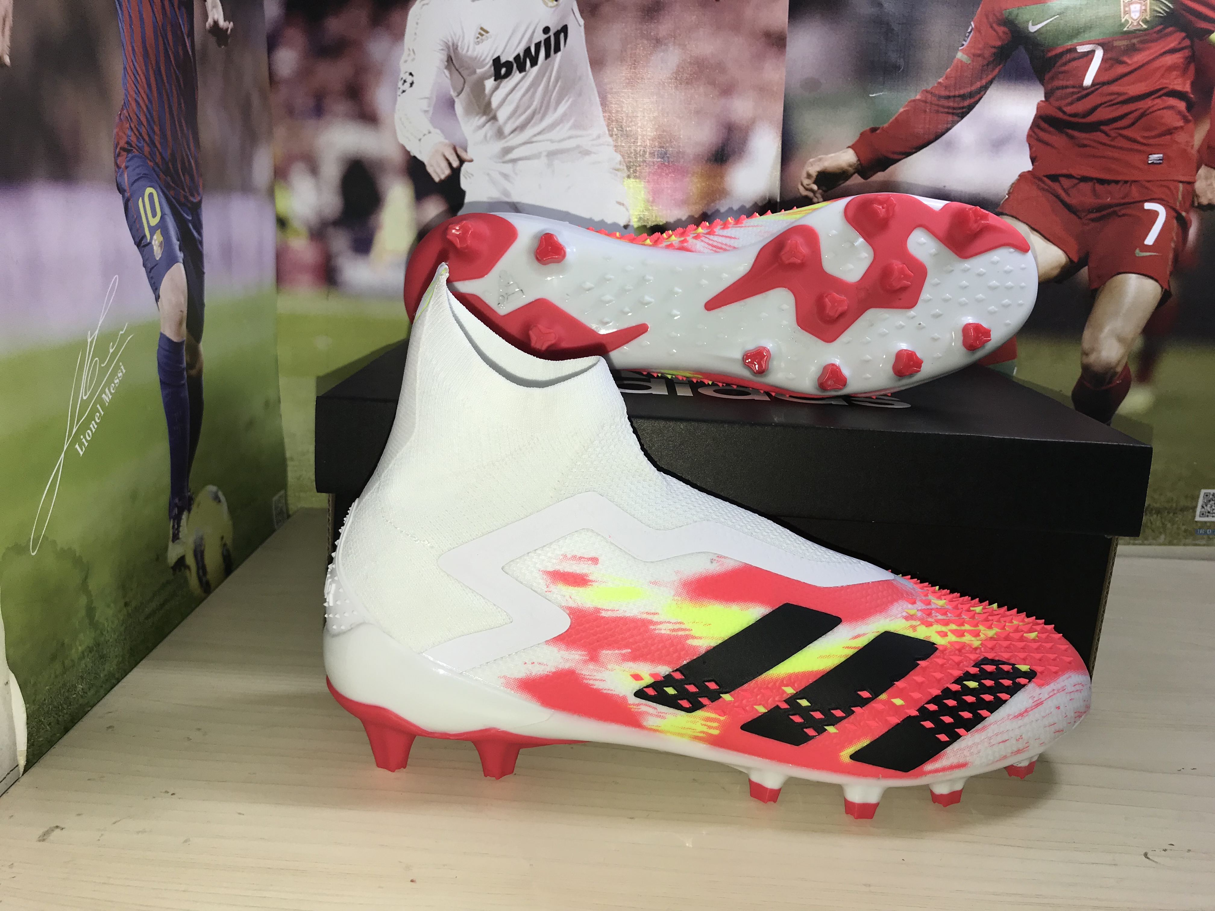 Adidas Predator Mutator 20.1 Ag 'White Core Black Pop' EG1623 - High-Performance Soccer Cleats
