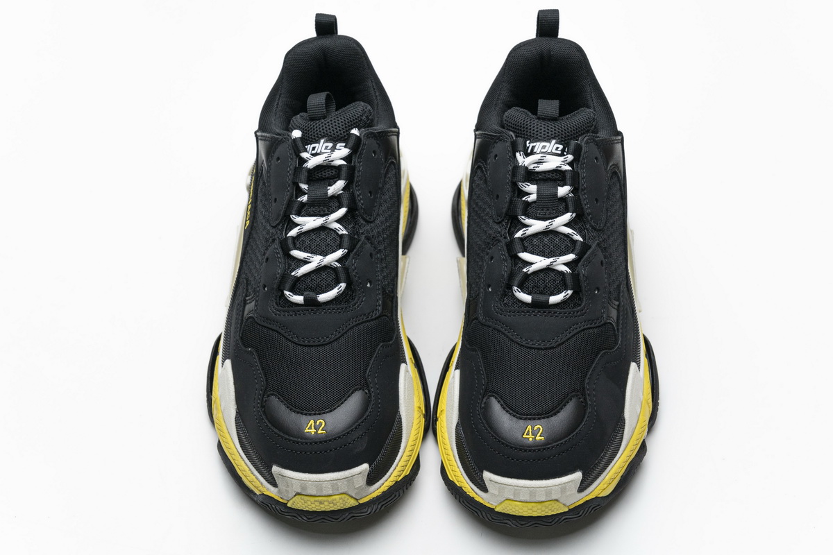 Balenciaga Triple S Black Yellow 483513 W06E1 1078 - Stylish and Trendy Footwear Balenciaga Triple S Black Yellow 483513 W06E1 1078 - Stylish and Trendy Footwear