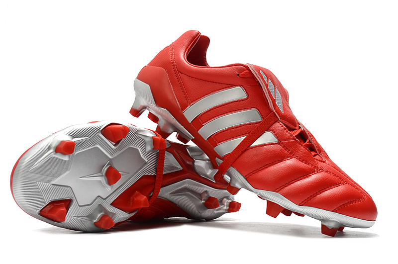 Adidas Predator Mania FG Red Silver EF3658 - Premium Soccer Cleats Adidas Predator Mania FG Red Silver EF3658 - Premium Soccer Cleats