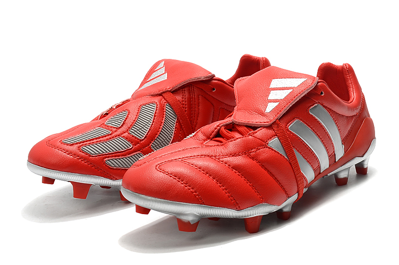 Adidas Predator Mania FG Red Silver EF3658 - Premium Soccer Cleats Adidas Predator Mania FG Red Silver EF3658 - Premium Soccer Cleats