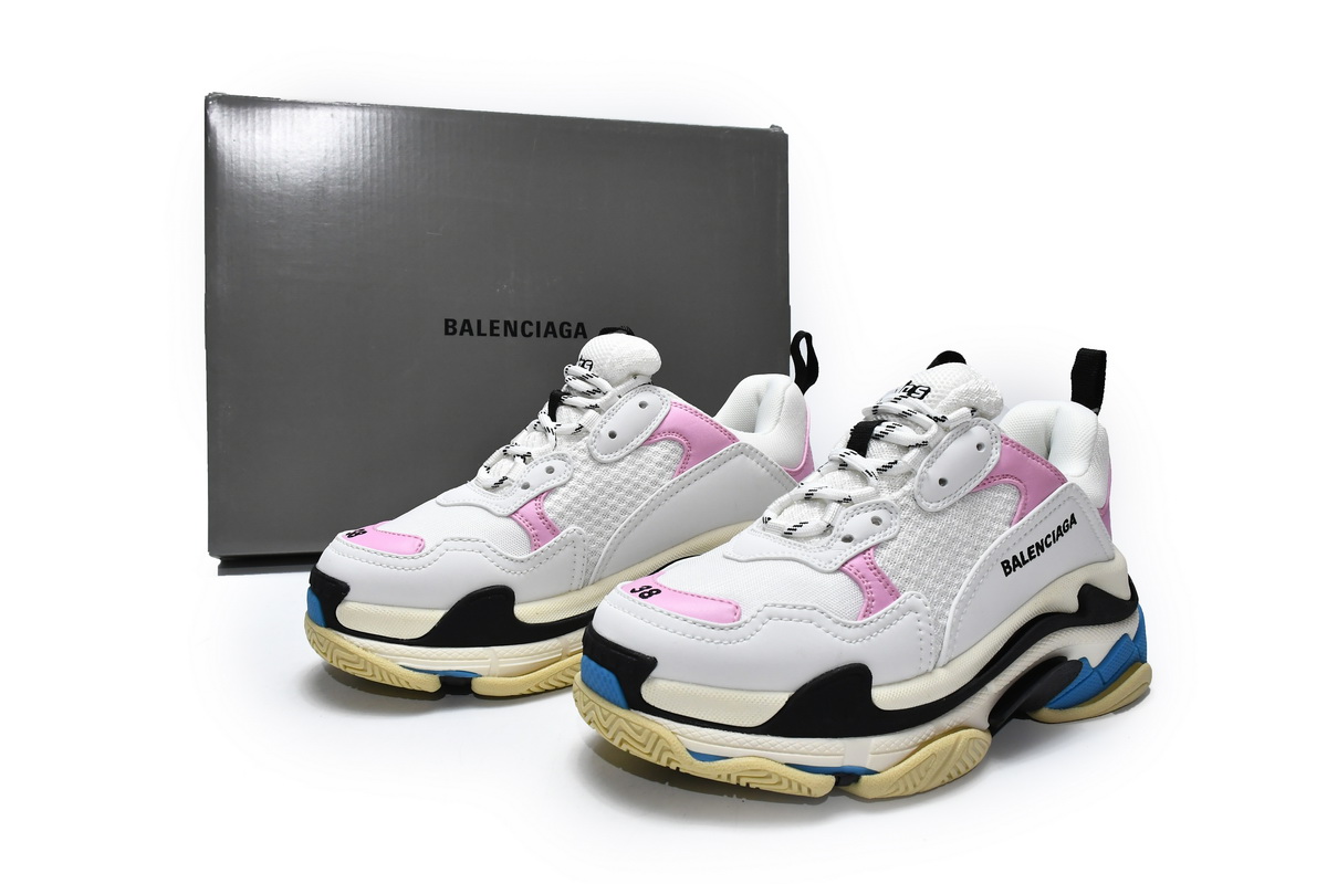 Balenciaga Triple S Blue Pink 524039 W09ON 8866 - Stylish and Sophisticated Footwear Balenciaga Triple S Blue Pink 524039 W09ON 8866 - Stylish and Sophisticated Footwear