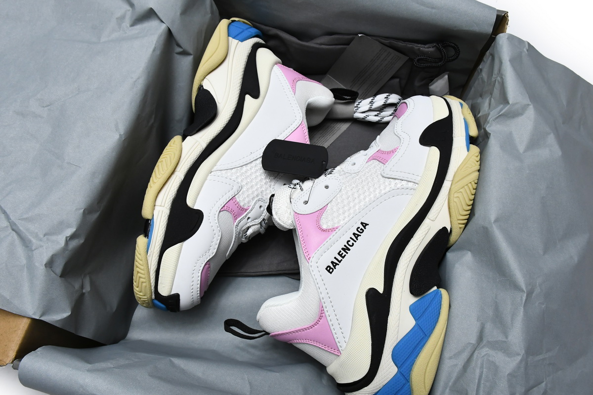 Balenciaga Triple S Blue Pink 524039 W09ON 8866 - Stylish and Sophisticated Footwear Balenciaga Triple S Blue Pink 524039 W09ON 8866 - Stylish and Sophisticated Footwear