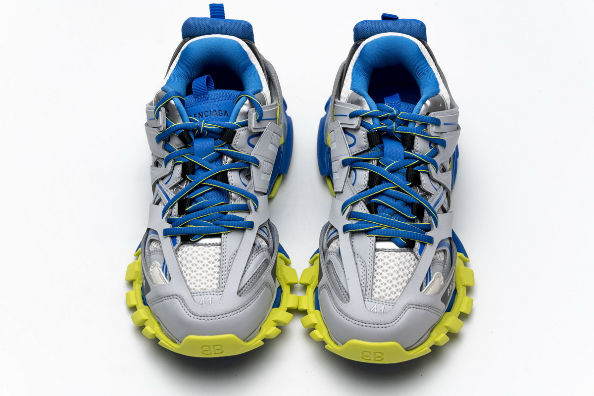 Balenciaga Tess S.Grey Blue Yellow 542023 W1GB9 6509 - Stylish and Vibrant Designer Sneakers Balenciaga Tess S.Grey Blue Yellow 542023 W1GB9 6509 - Stylish and Vibrant Designer Sneakers