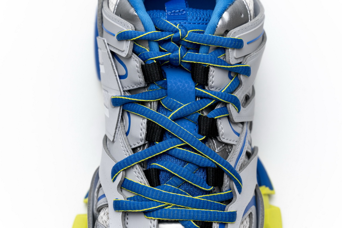 Balenciaga Tess S.Grey Blue Yellow 542023 W1GB9 6509 - Stylish and Vibrant Designer Sneakers Balenciaga Tess S.Grey Blue Yellow 542023 W1GB9 6509 - Stylish and Vibrant Designer Sneakers