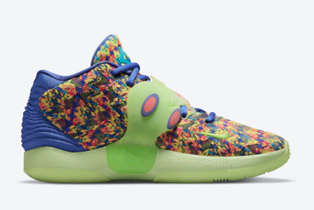 Nike KD 14 Colorful Print Wing Strap DO6902-400 - Shop Now for the Ultimate Basketball Sneakers!