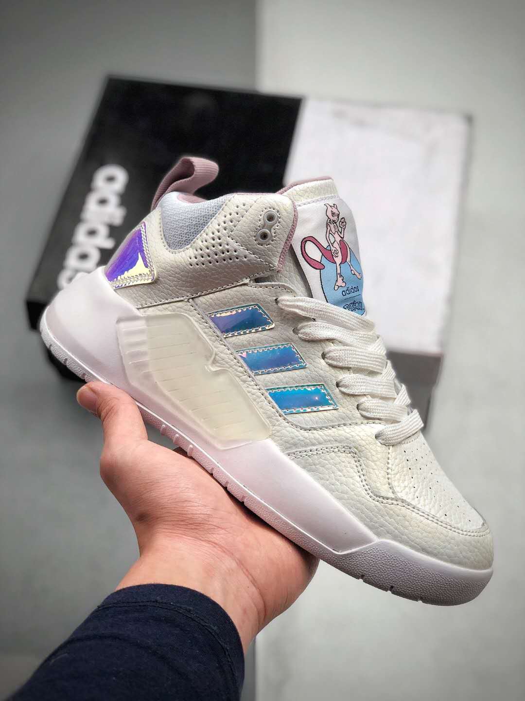 Adidas Neo Play9Tis 2.0 Pokemon Mewtwo White Mauve FV5998 - Exclusive Design & Style