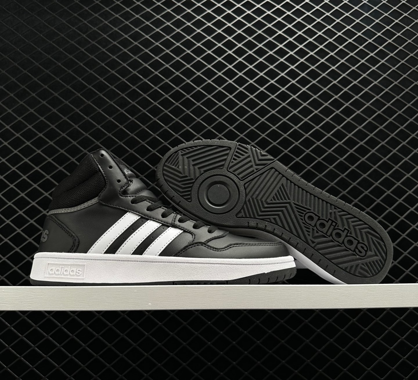 Adidas Hoops 3.0 Mid Classic Vintage Shoes 'Core Black' GW3020 - Shop Now!