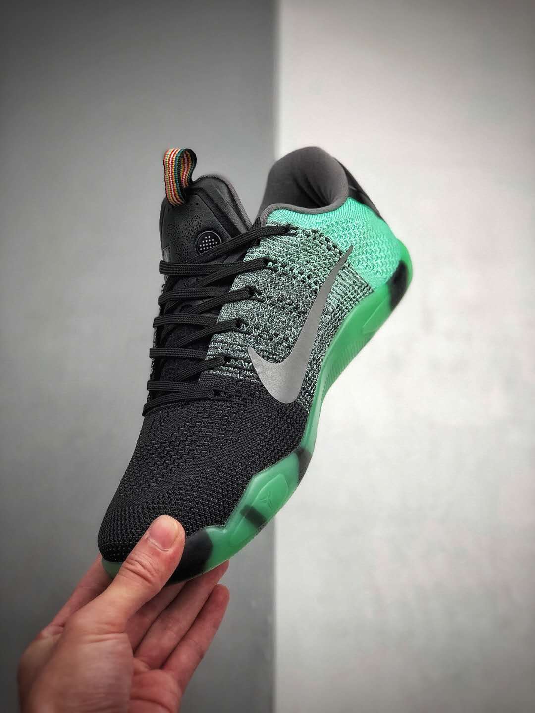 Nike Kobe 11 Elite Low All Star Green Glow Men Shoes Flyknit 822521 305 - Premium Performance and Style Nike Kobe 11 Elite Low All Star Green Glow Men Shoes Flyknit 822521 305 - Premium Performance and Style