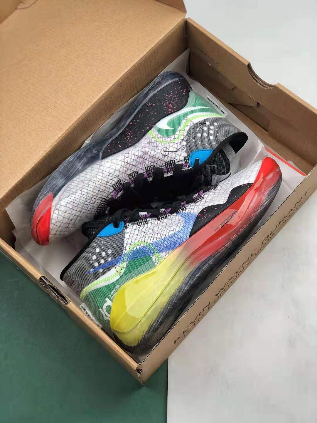 New Nike Zoom KD 12 EP White Multi Color AR4230-106 For The Ultimate Performance