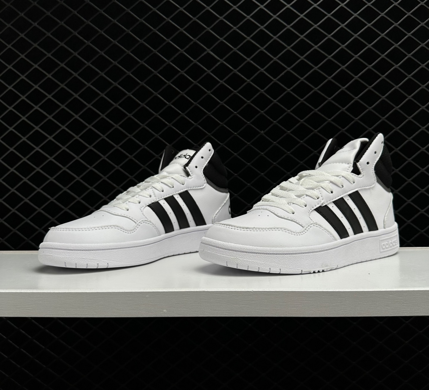 Adidas Neo Hoops 3.0 Mid Classic Vintage White Sneakers GW3019
