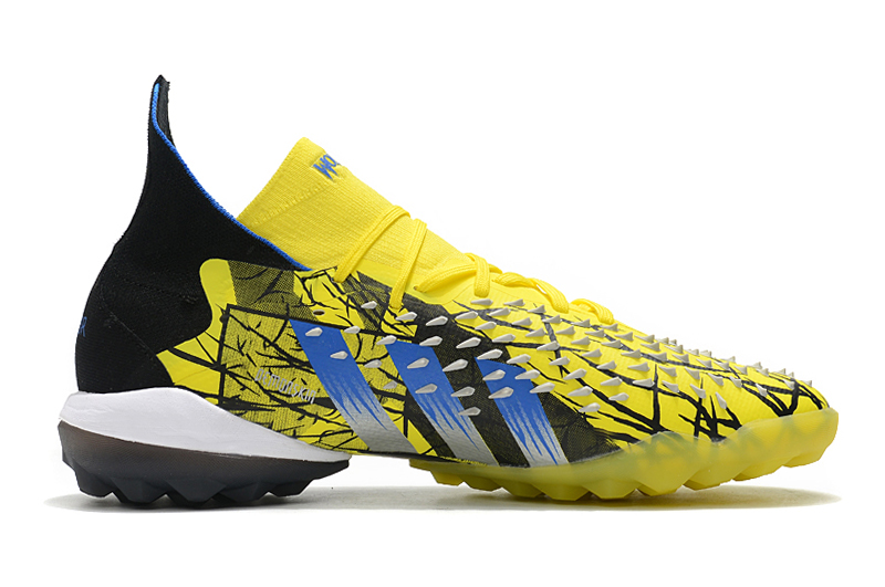 Adidas Predator Freak.1 TF Bright Yellow Silver Metallic Core Black Soccer Cleats