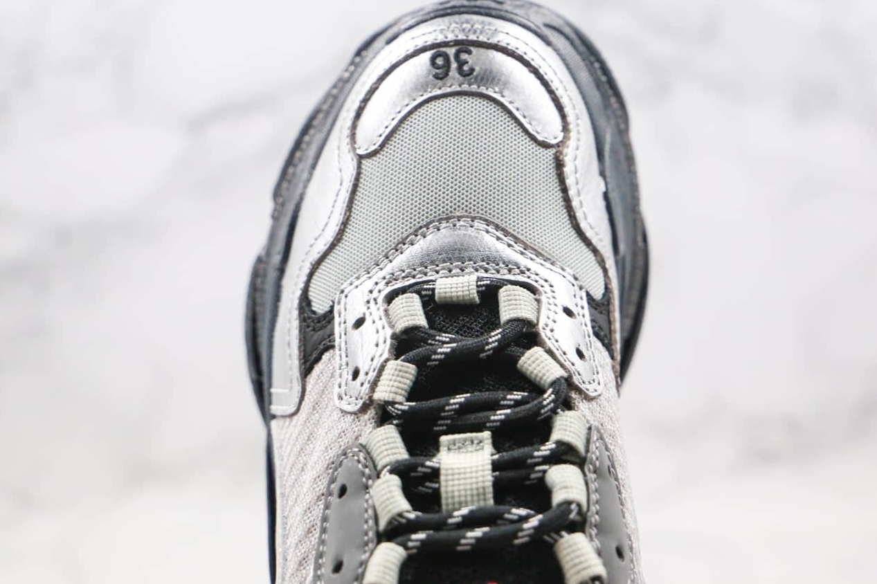 Balenciaga Triple S Black Silver 541624 W09E1 7320 – Premium Sneaker Style Balenciaga Triple S Black Silver 541624 W09E1 7320 – Premium Sneaker Style