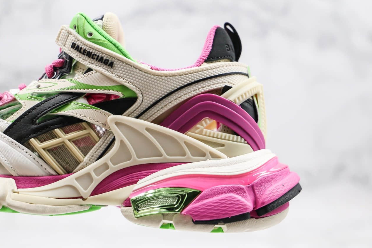 Balenciaga Track.2 Trainer Pink Green 568614W2GN39199 - Stylish and Comfortable Footwear Balenciaga Track.2 Trainer Pink Green 568614W2GN39199 - Stylish and Comfortable Footwear