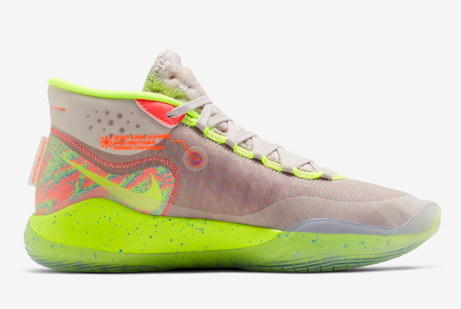 Nike KD 12 '90s Kid' Multi-Color/White AR4229-900: Stylish Retro Sneakers for True Trendsetters