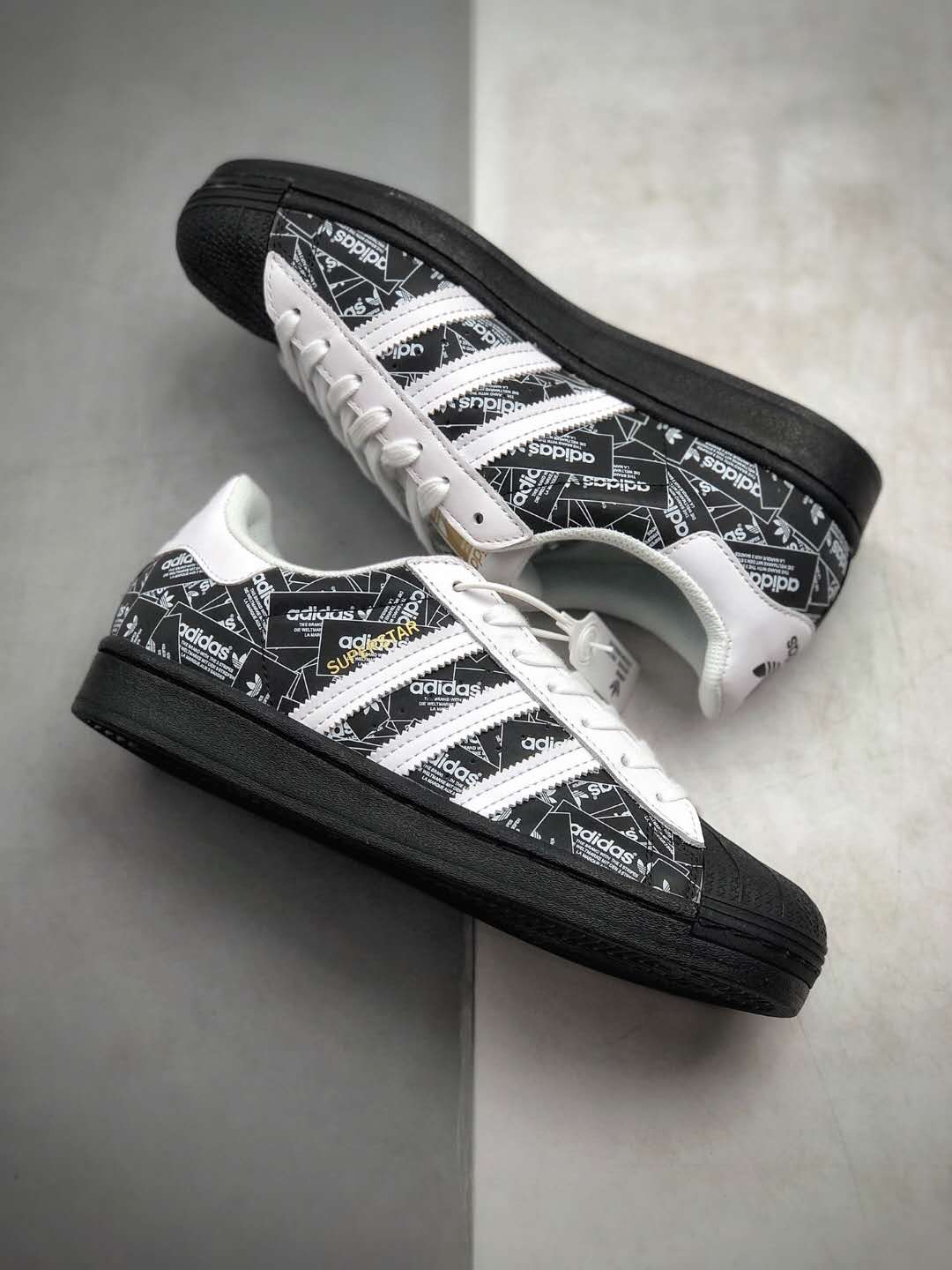 Adidas Superstar 'All Over Print - Black' FV2820 - Stylish and Versatile Sneakers Adidas Superstar 'All Over Print - Black' FV2820 - Stylish and Versatile Sneakers